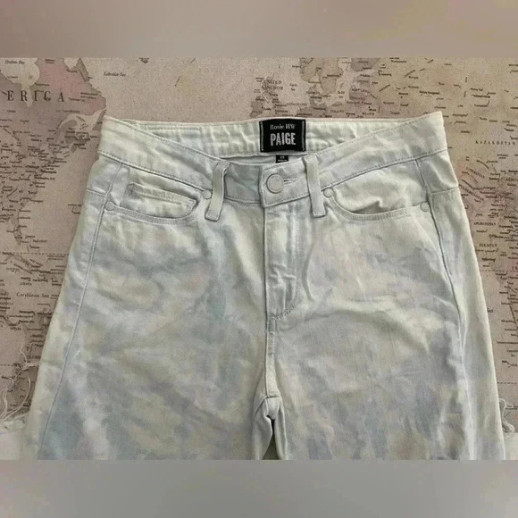 Rosie HW x Paige Madeline in Skylar wash raw hem skinny jeans Size 25 $239 - Picture 4 of 13